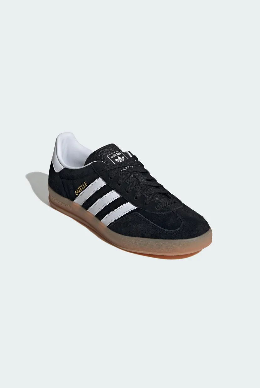 Мужские черные замшевые сникерсы Gazelle Indoor 4
