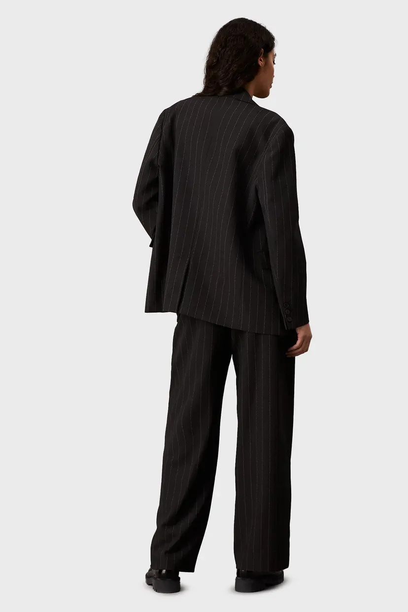 Женские черные брюки в полоску SOFT CREPE PINSTRIPE 3