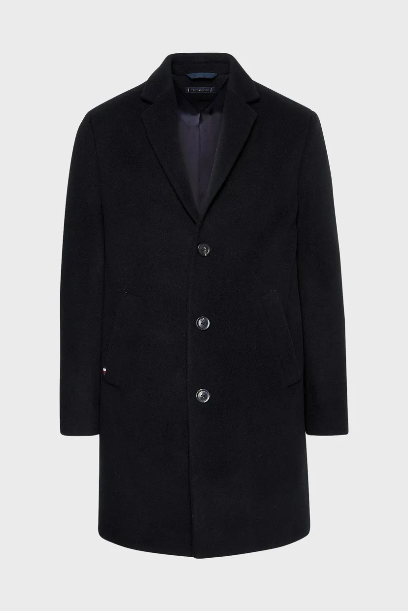 Чоловіче чорне вовняне пальто DC WOOL MIX COAT 5