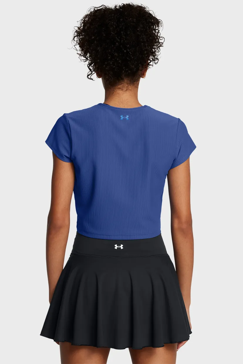 Женская синяя футболка Meridian Rib Baby Tee 3