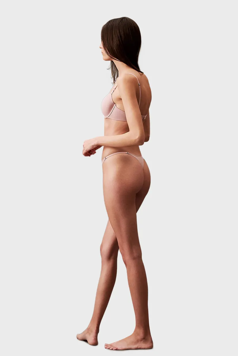 Жіночі рожеві трусики THONG 3