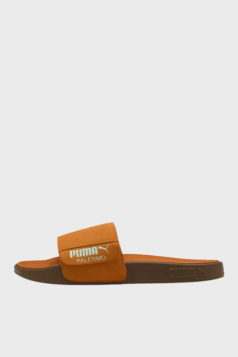 Помаранчеві замшеві слайдери Leadcat 2.0 Palermo Foil Slides Unisex 3