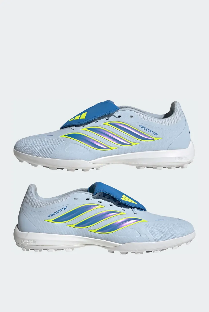 Голубые сороконожки PREDATOR LEAGUE Fold-Over Tongue Turf Football 7