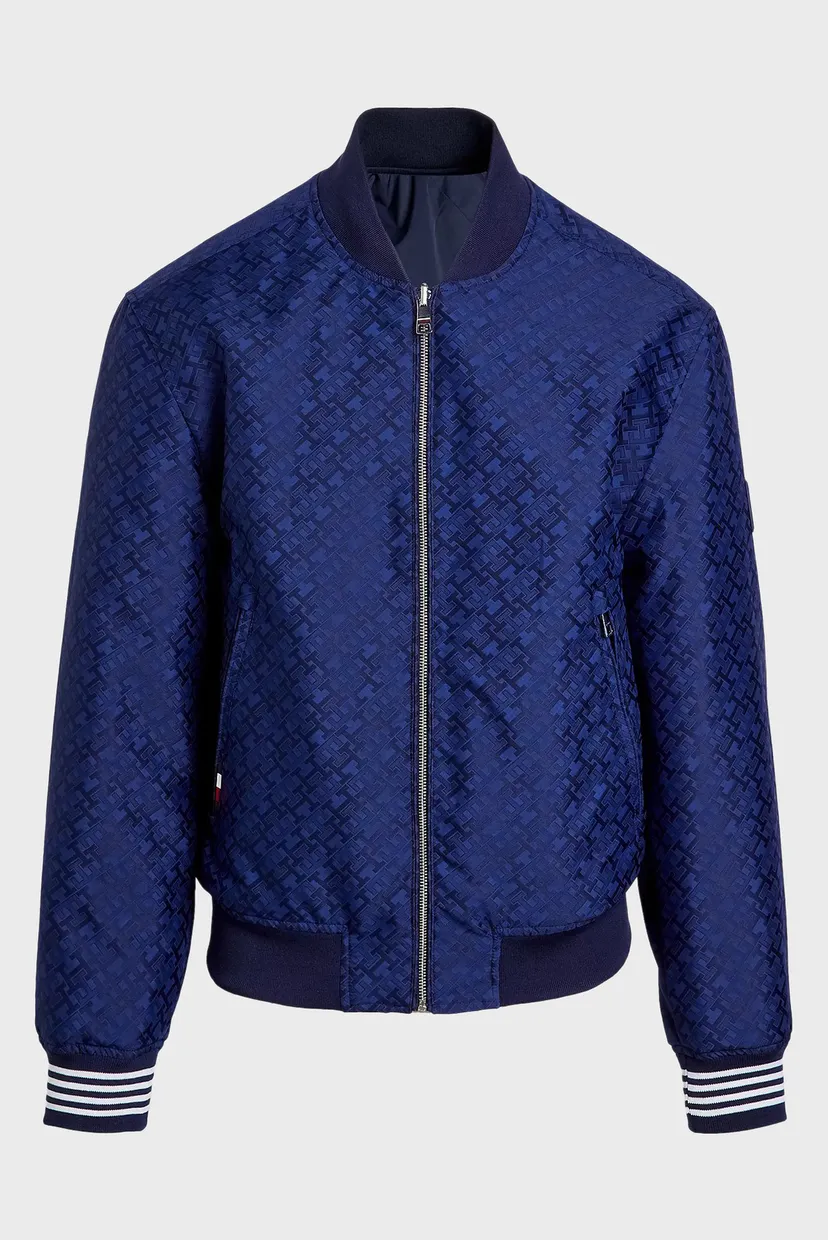 Мужской темно-синий двусторонний бомбер REVERSIBLE VARSITY JACKET 8
