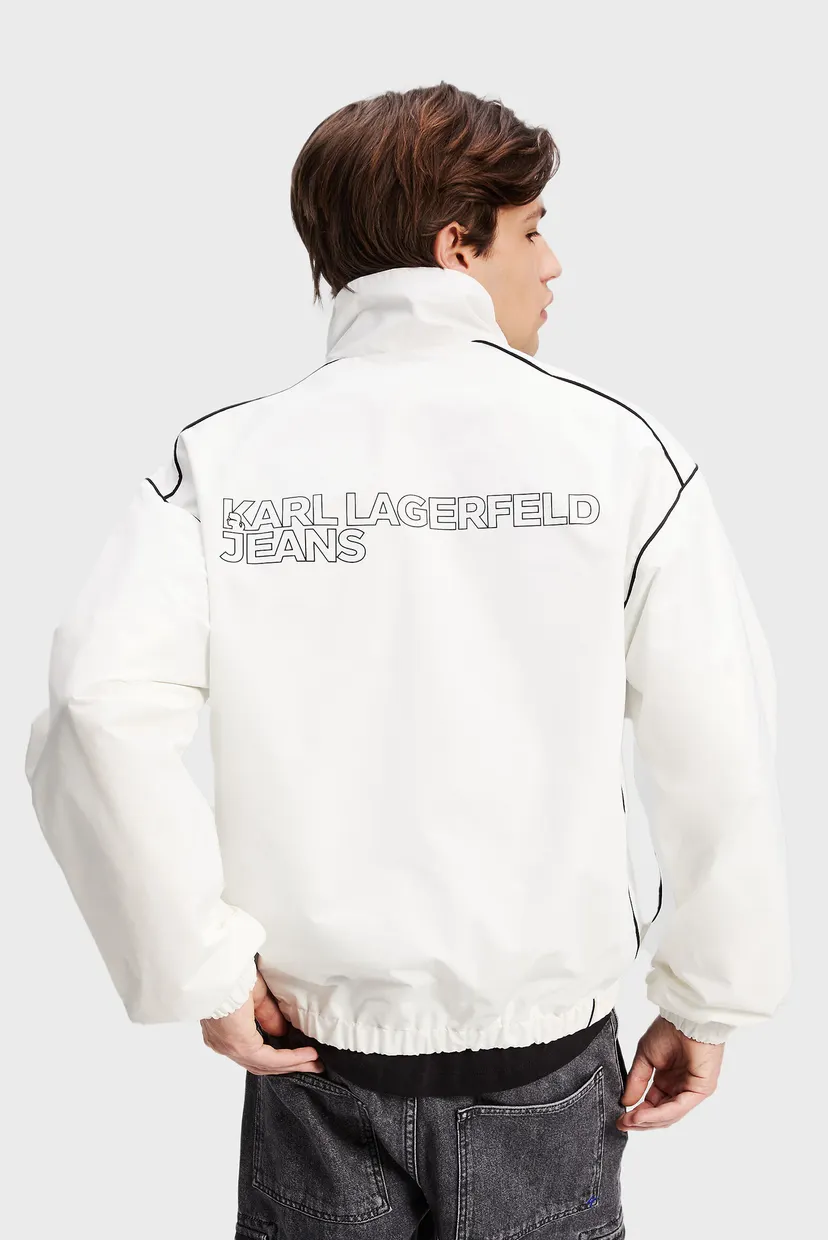 Чоловіча біла вітровка ZIP UP PIPING 3