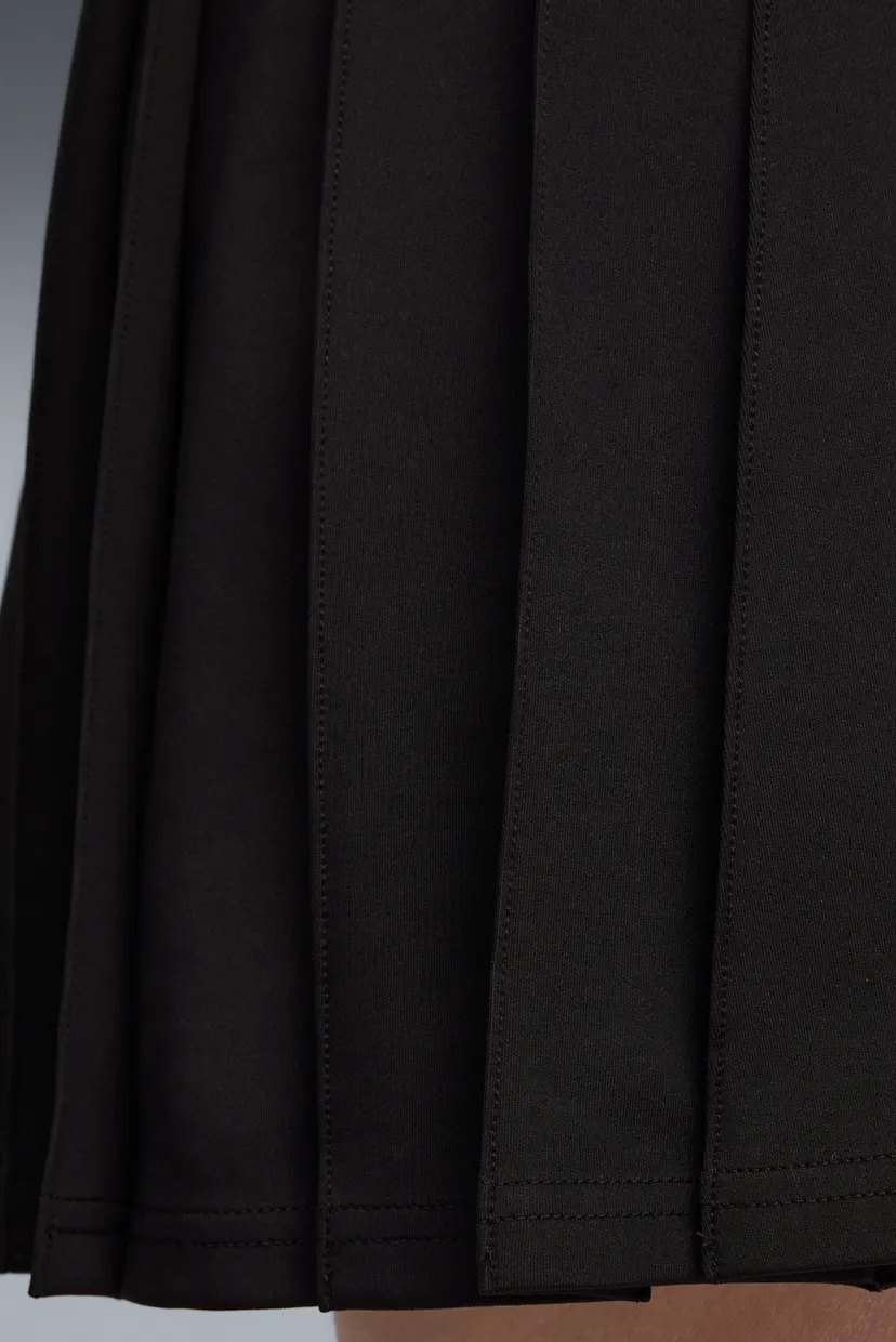 Женская черная юбка Wardrobe Essentials Pleated Skirt Women 5