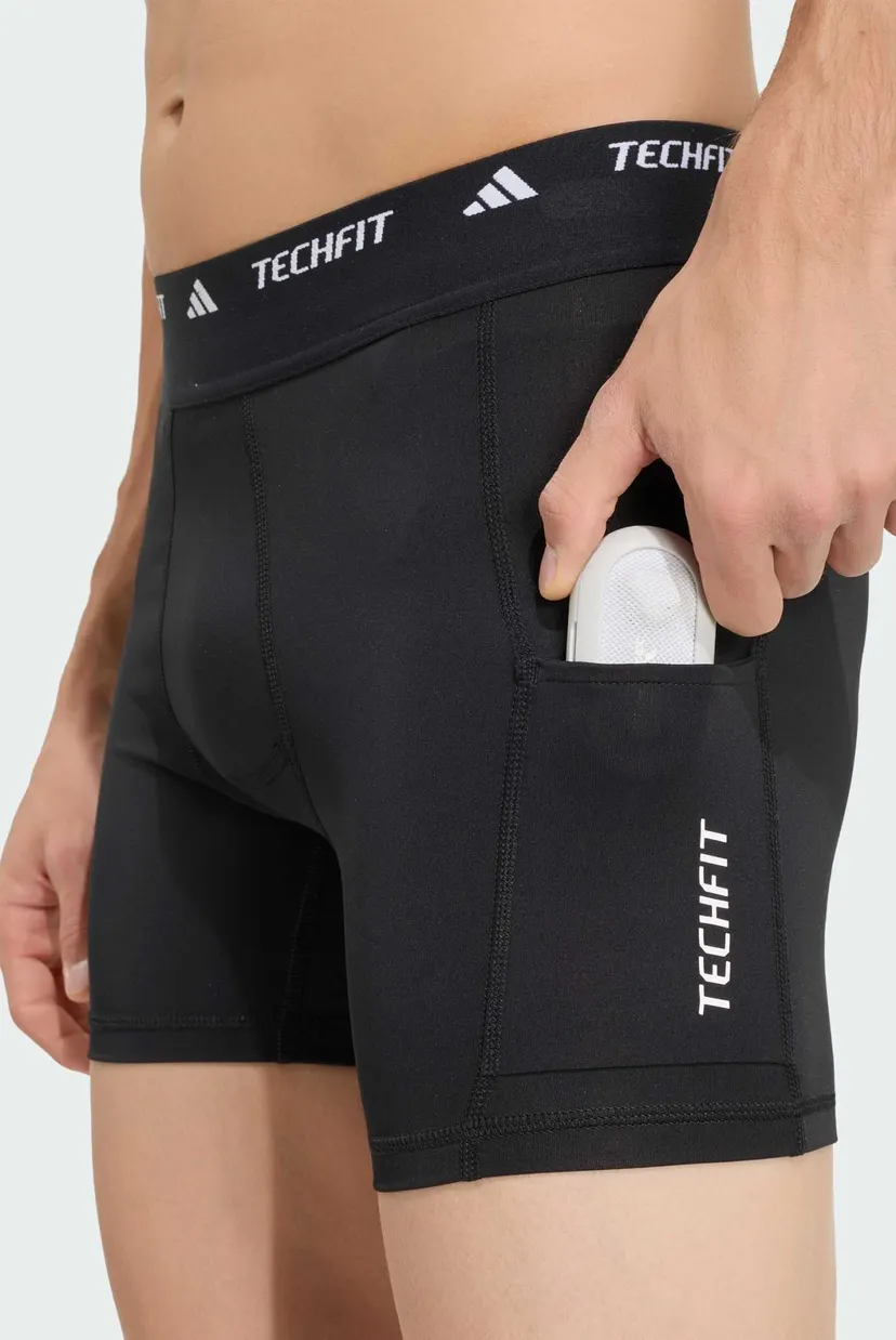 Чоловічі чорні велосипедки TECHFIT HYBRID 4