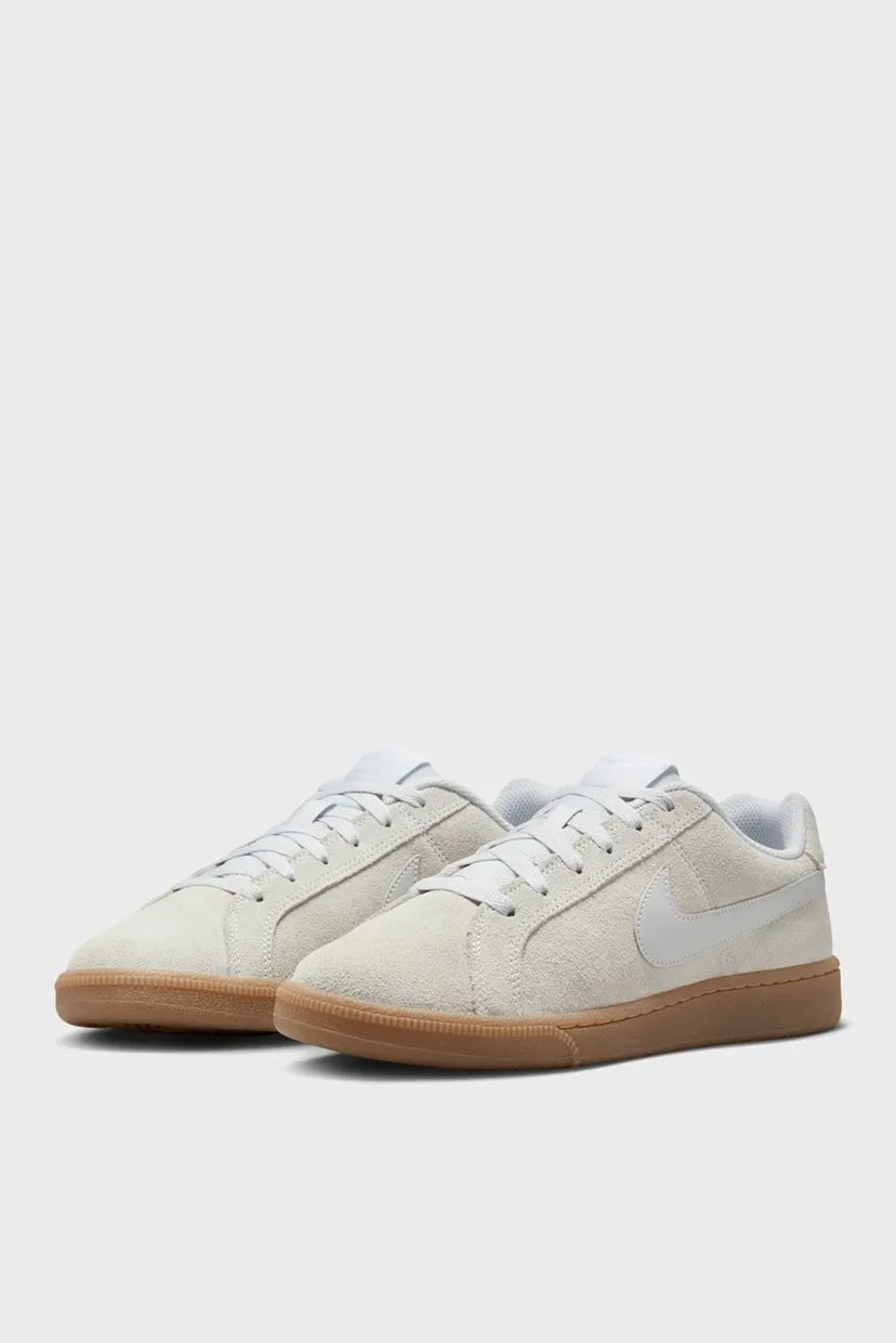 Женские бежевые замшевые сникерсы WMNS NIKE COURT ROYALE 3