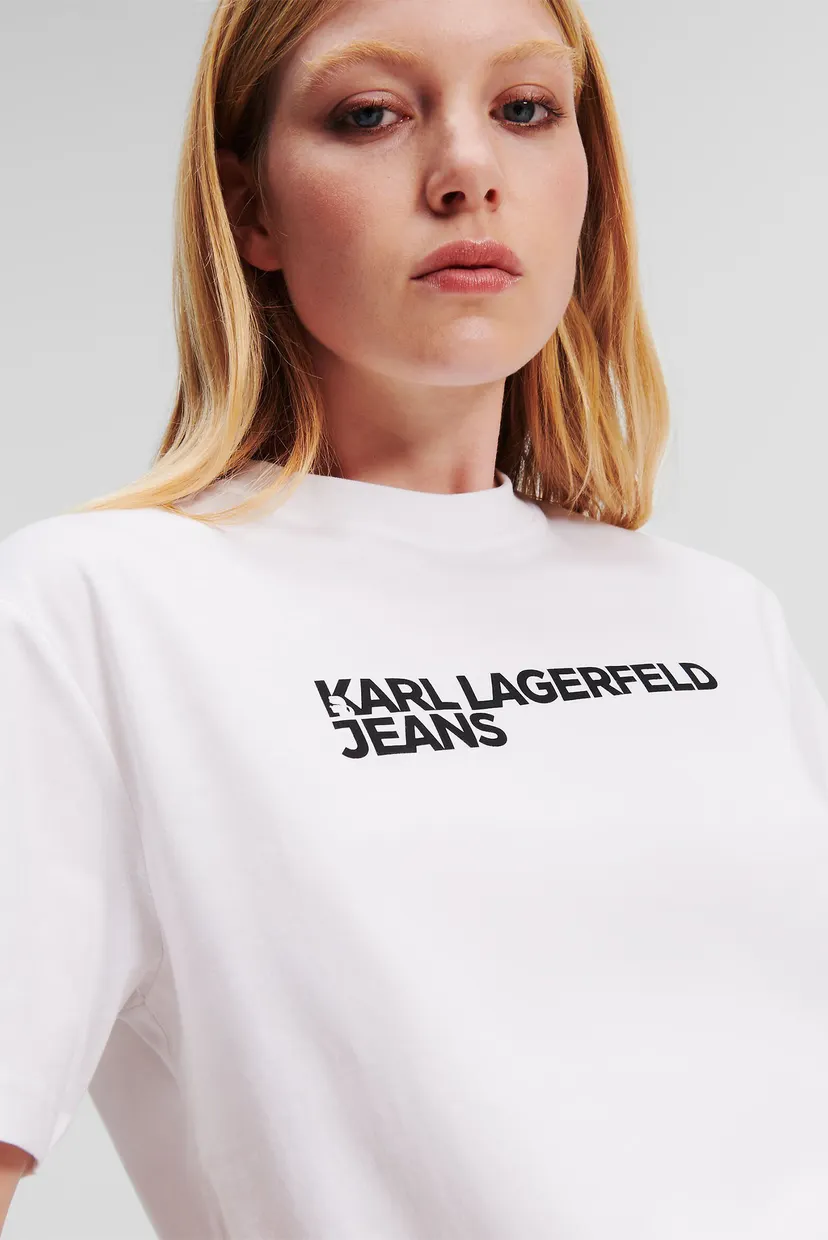 Жіноча біла футболка KLJ REGULAR SSLV TEE 4
