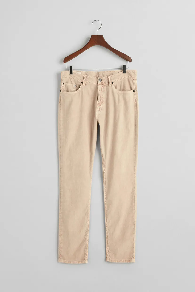 Чоловічі бежеві джинси COT/LINEN SLIM 6