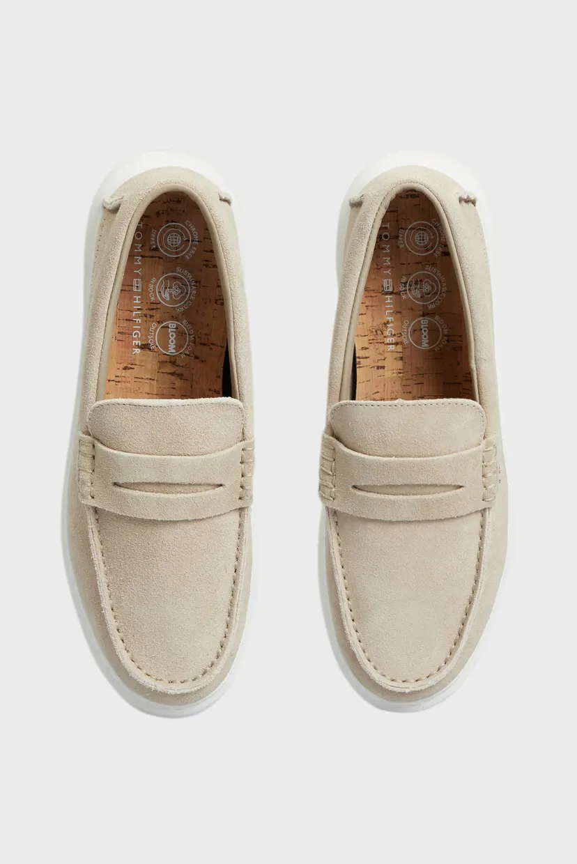 Чоловічі бежеві замшеві лофери TOMMY HILFIGER HYBRID LOAFER 4