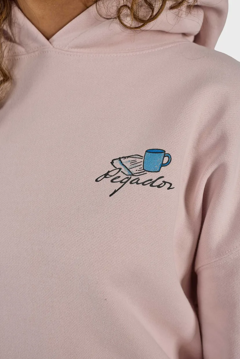 Жіноче пудрове худі Trakai Oversized 5