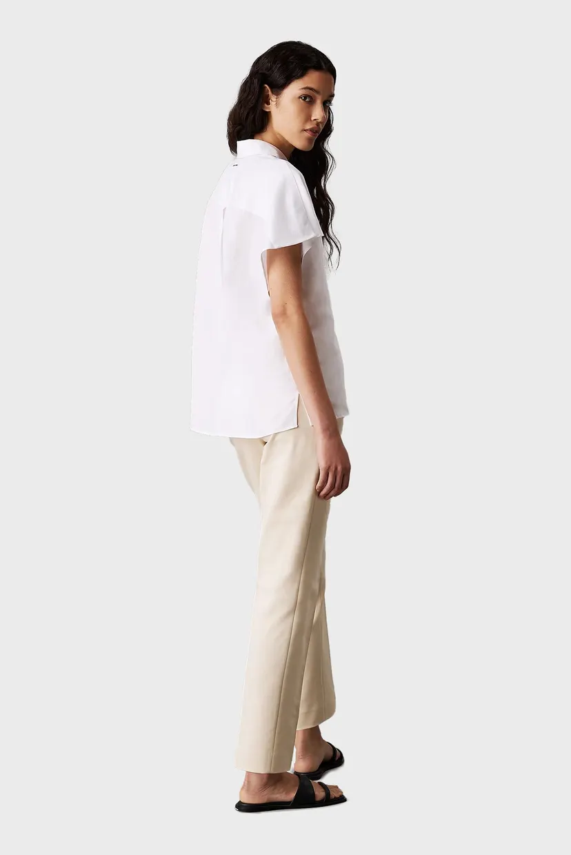 Жіночі бежеві брюки COTTON STRETCH SLIM 3