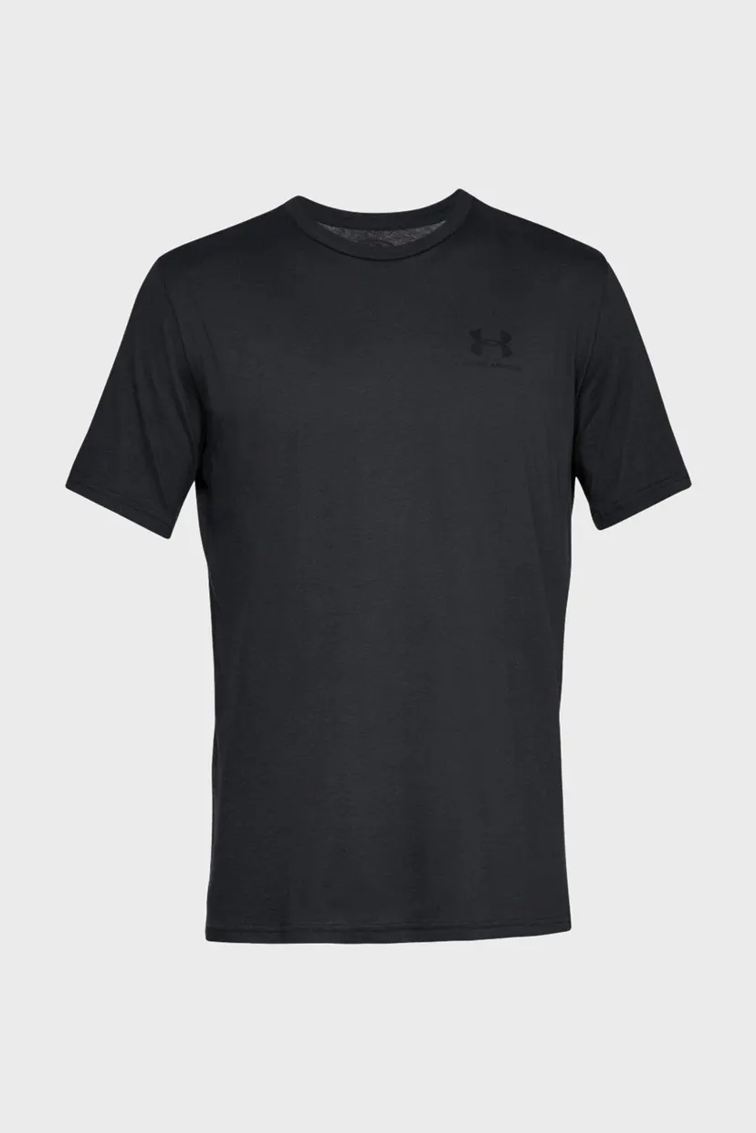 Мужская черная футболка SPORTSTYLE LEFT CHEST SS 5