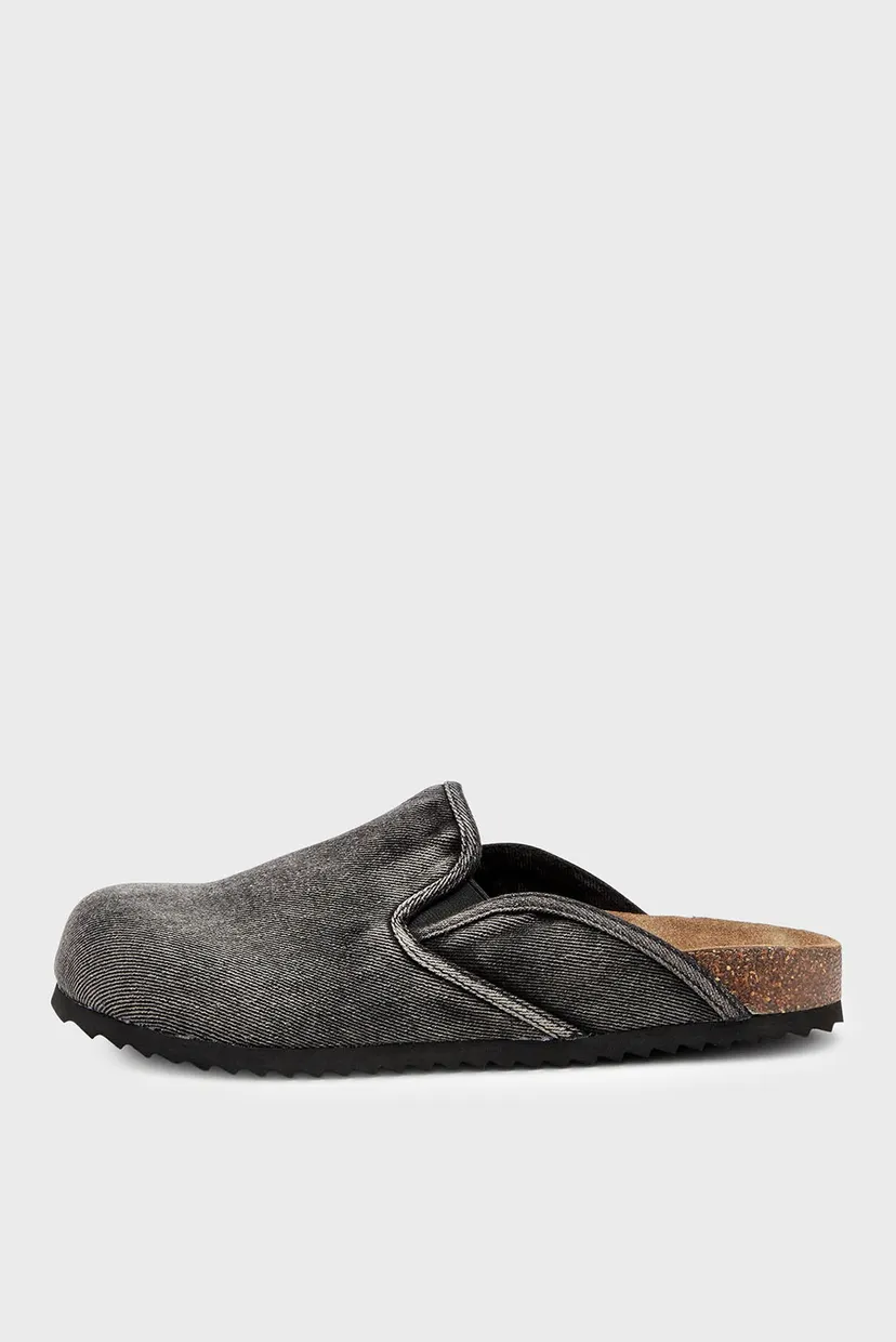 Мужские черные джинсовые клоги WOODSTOCK SLIP-ON SHOES 6