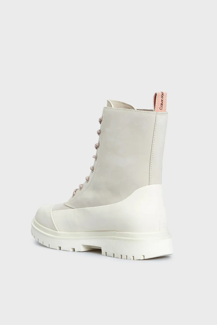Жіночі бежеві черевики CHUNKY COMBAT LACEUP BOOT RUB 4