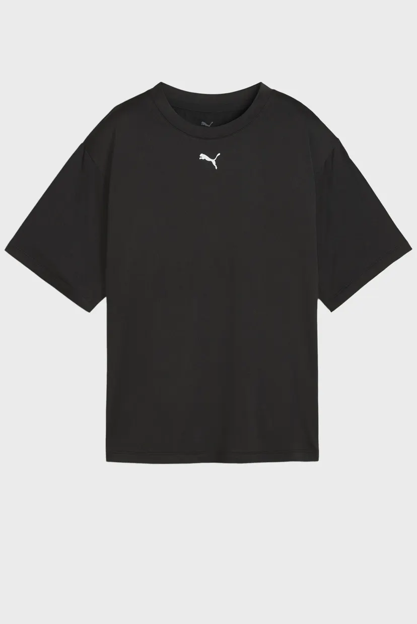 Жіноча чорна футболка Train All Day Essentials Relaxed Tee Women 4