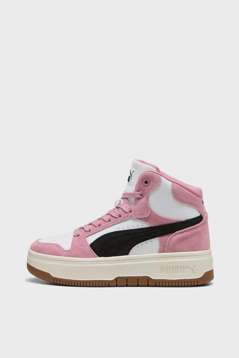 Жіночі рожеві замшеві кросівки Rebound Femme Mid Sneakers Women 3
