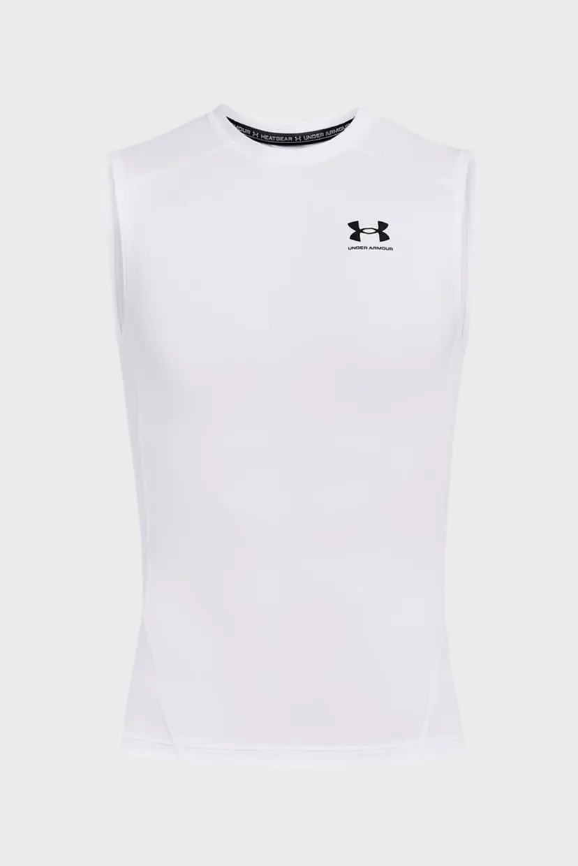 Чоловіча біла майка UA HG Armour Comp SL-WHT 5
