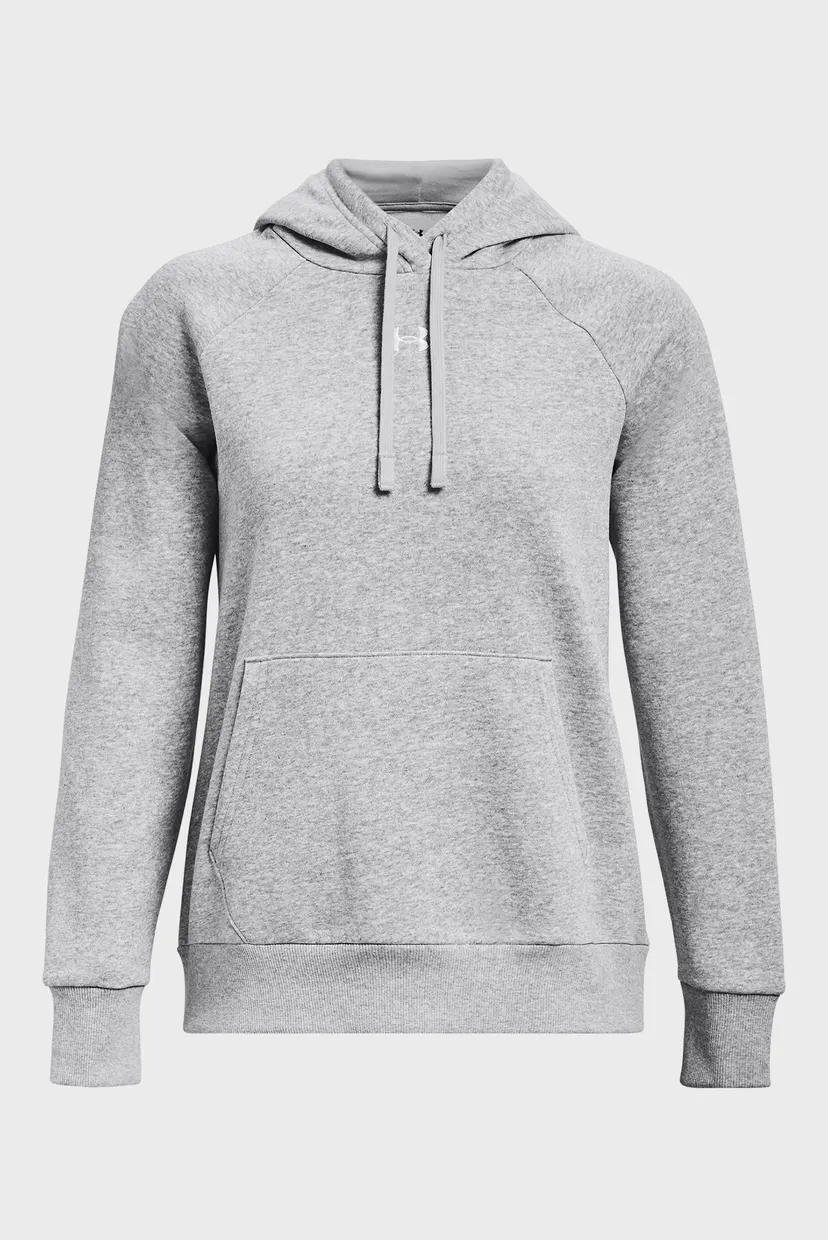 Жіноче сіре худі UA Rival Fleece Hoodie 5
