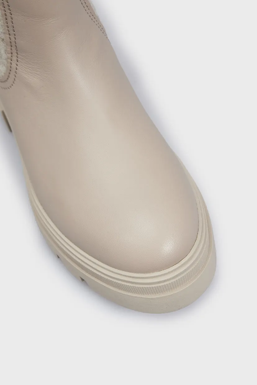Женские бежевые кожаные челси SEASONAL FEMININE CHELSEA BOOT 4
