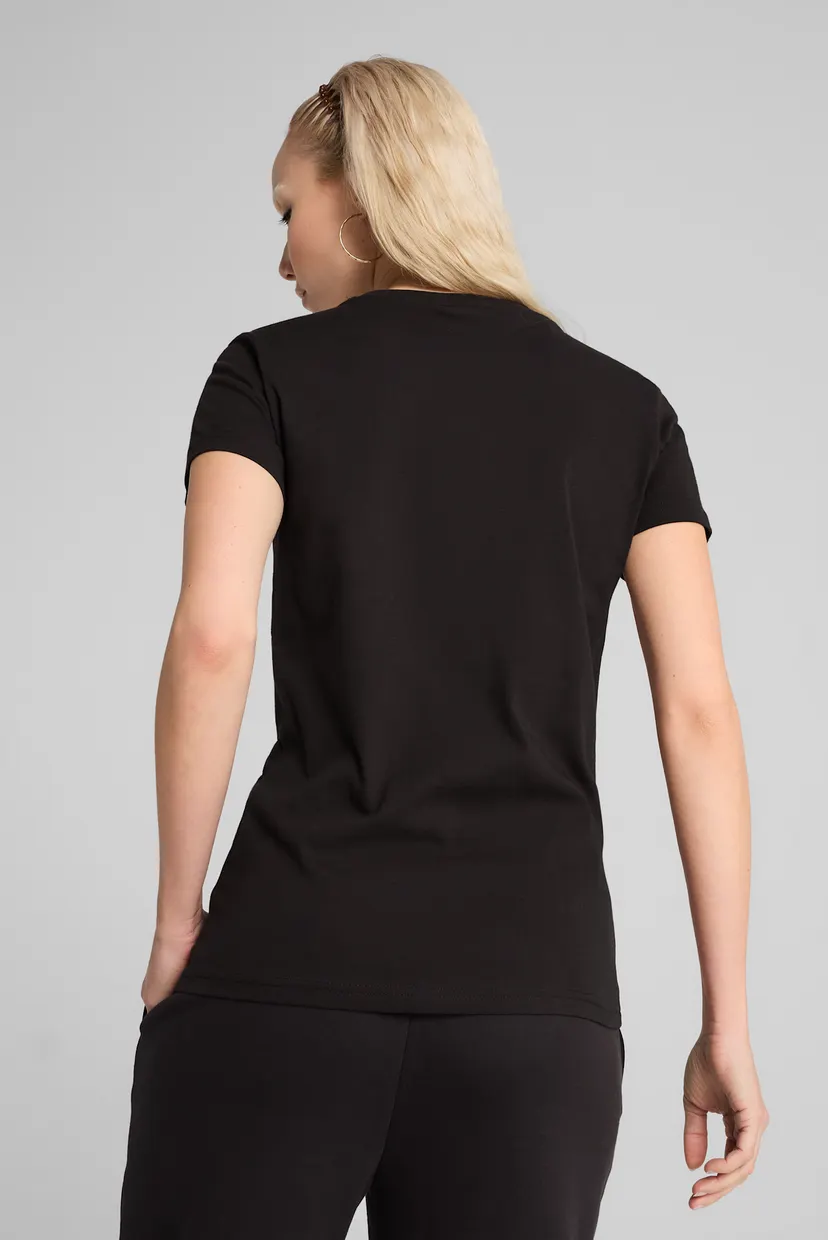 Женская черная футболка ESS Small No. 1 Logo Tee Women 3