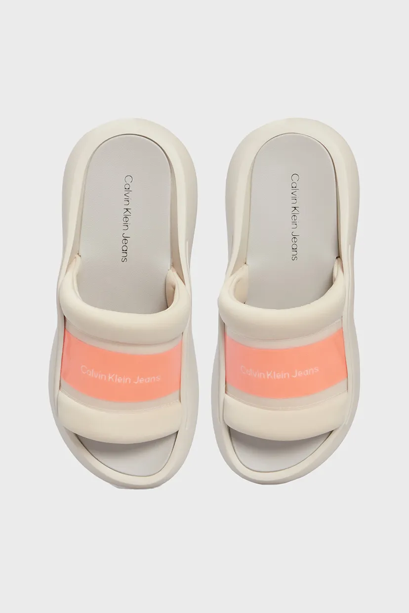 Женские бежевые слайдеры HYBRID SANDAL TPU IN LUM MET 4
