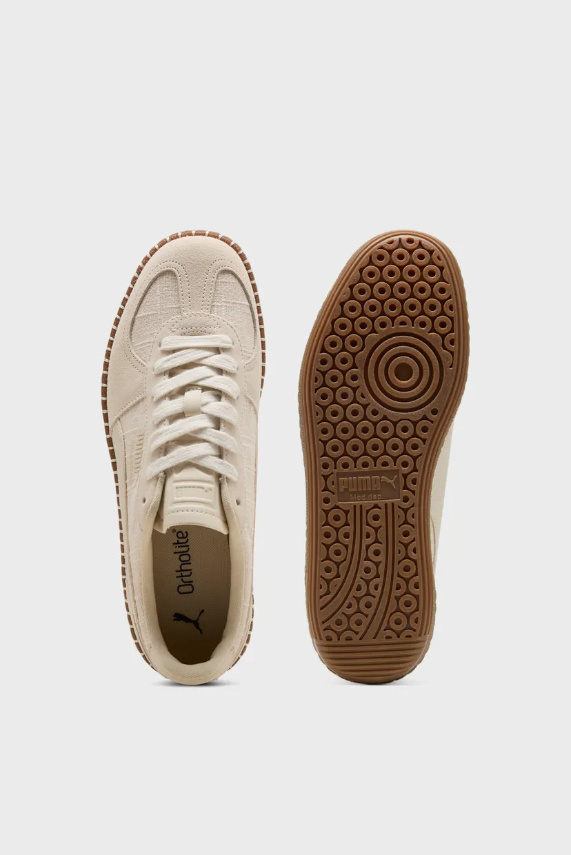 Бежеві снікерси Palermo Straw Sneakers Unisex 4