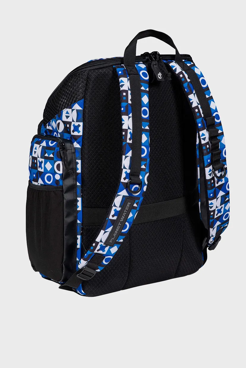 Синий рюкзак с узором ONE GO BACKPACK 45L AO 7