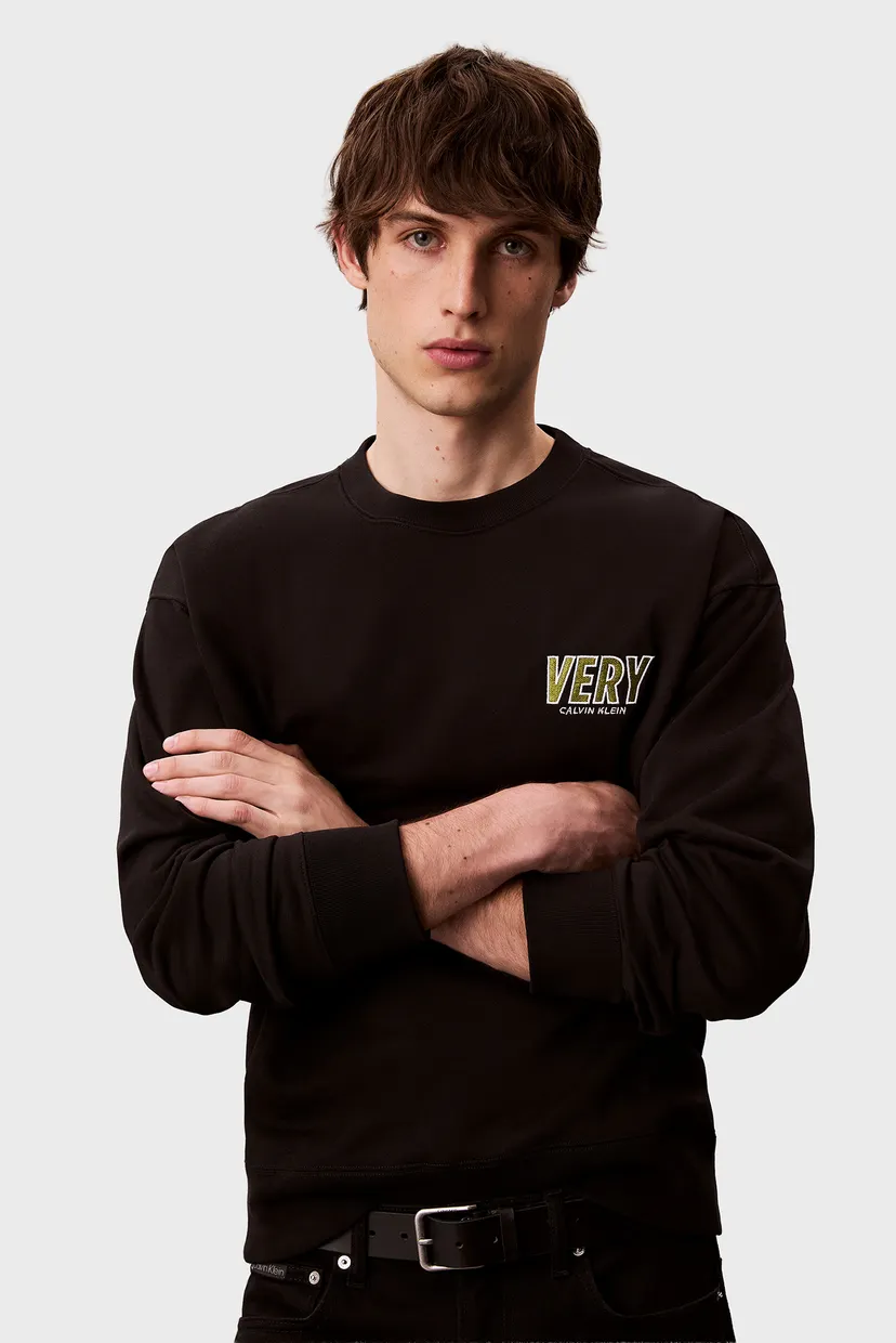 Мужской черный свитшот PREMIUM FLEECE LOGO 6