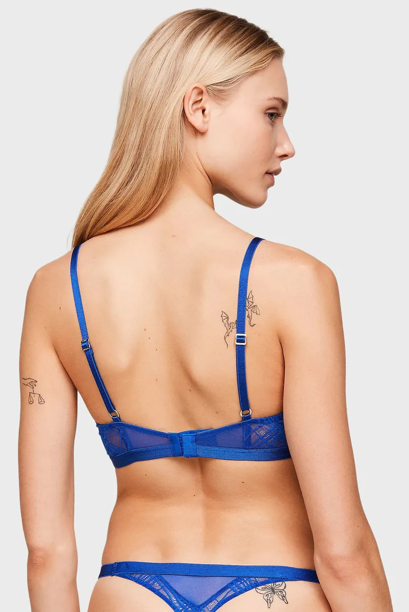 Женский синий бюстгальтер WIRED BANDEAU 3