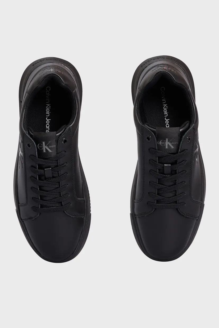 Чоловічі чорні шкіряні снікерcи CHUNKY CUPSOLE MONO LTH 4