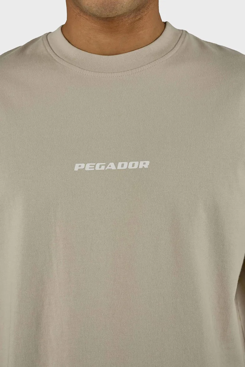 Чоловіча бежева футболка Colne Logo Oversized 3