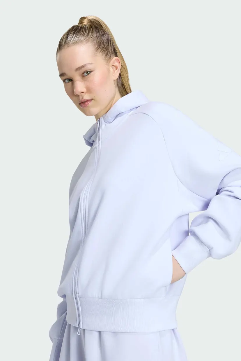 Жіноче блакитне худі SOFT LUX FULL-ZIP 5