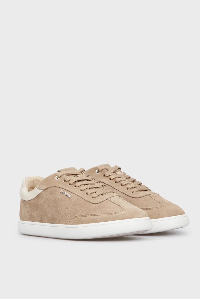 Женские коричневые замшевые сникерсы CUPSOLE LACE UP - SUE 3