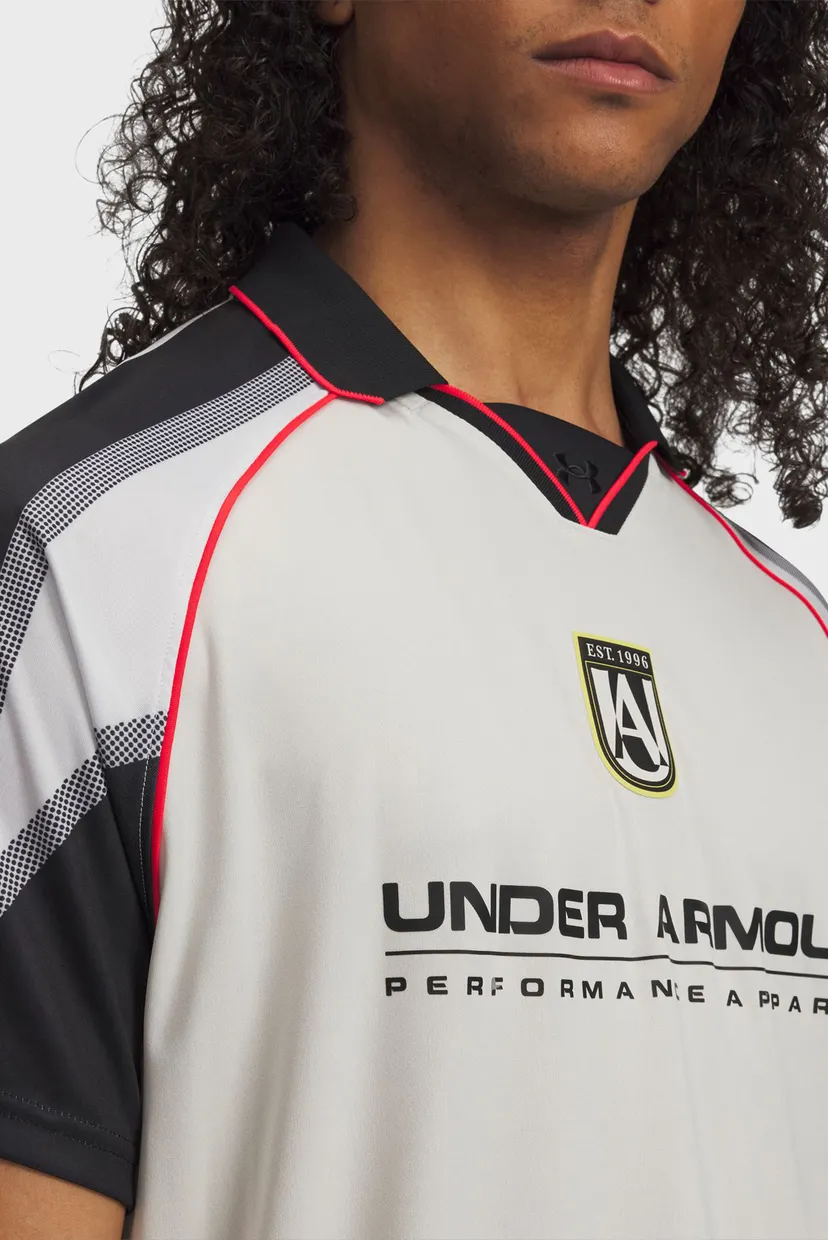 Чоловічий білий поло UA M 96 Terrace Jersey SS 4