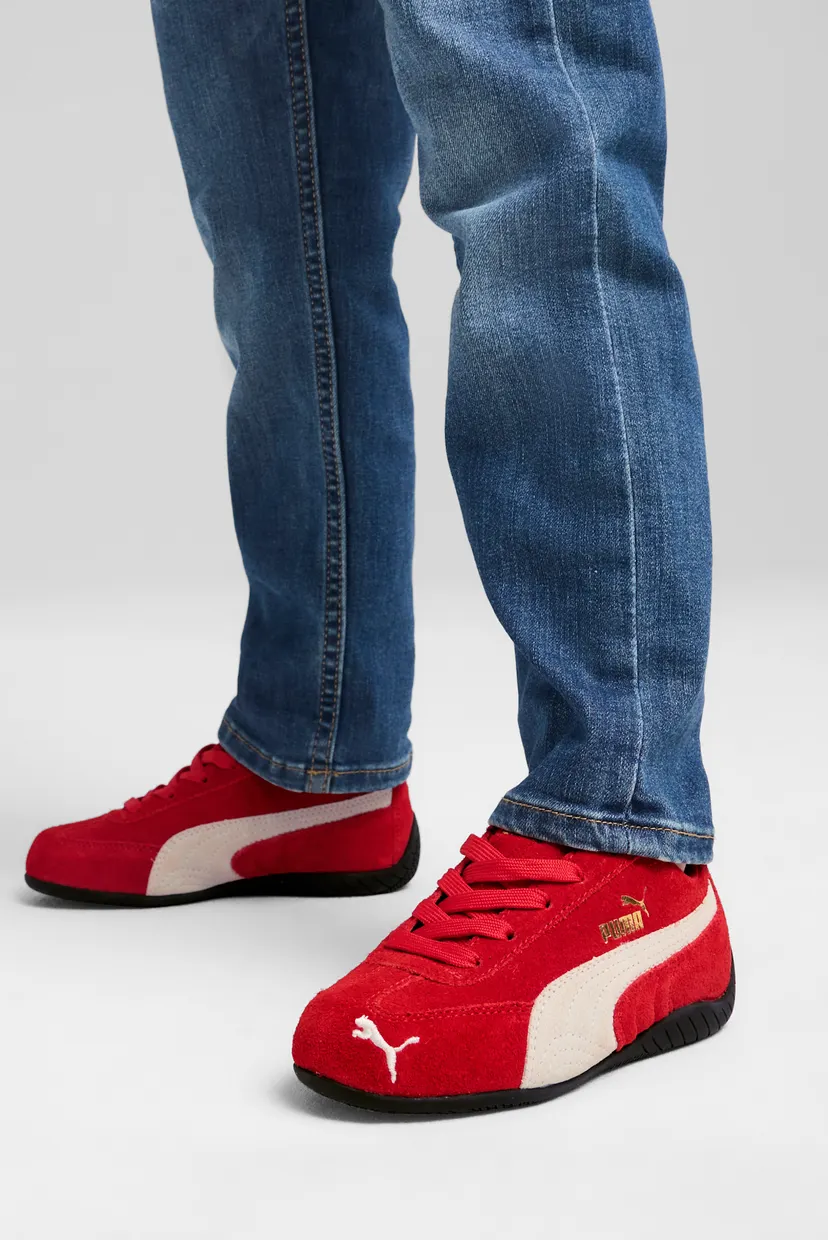 Дитячі червоні шкіряні кросівки Speedcat Sneakers Kids PUMA