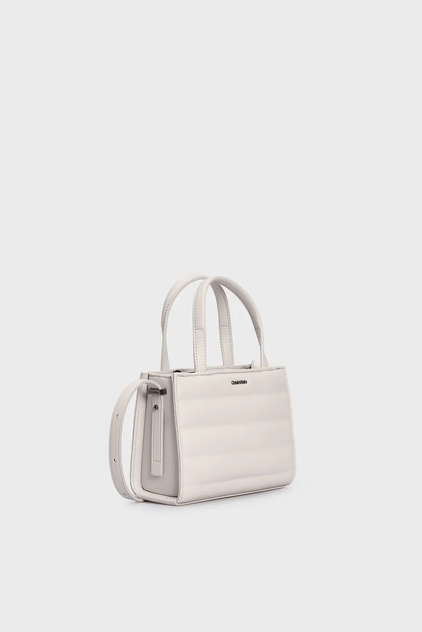 Жіноча біла сумка LINE QUILT MINI TOTE 4
