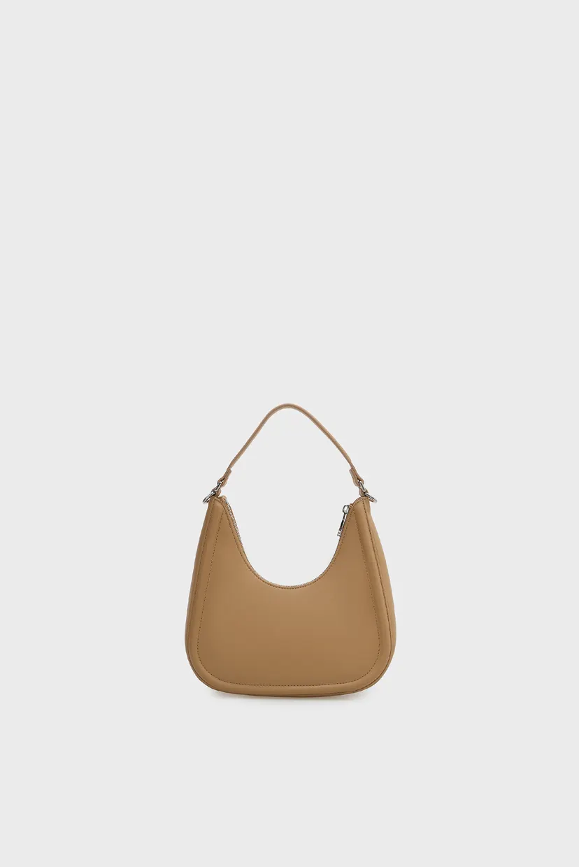 Жіноча бежева сумка BOLD CK SMALL CRESCENT 4