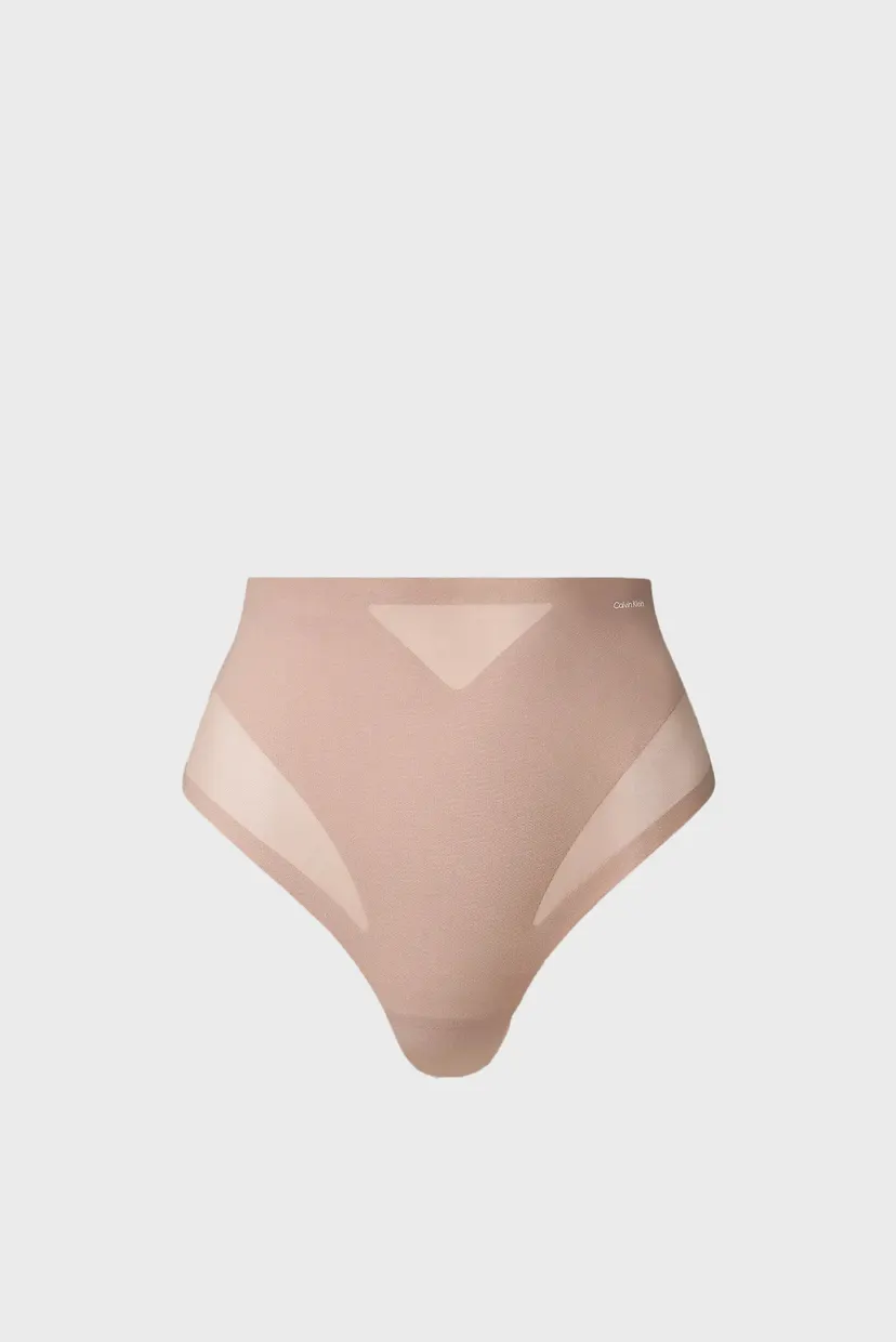 Женские бежевые трусики SCULPTED FIRM MESH THONG 7