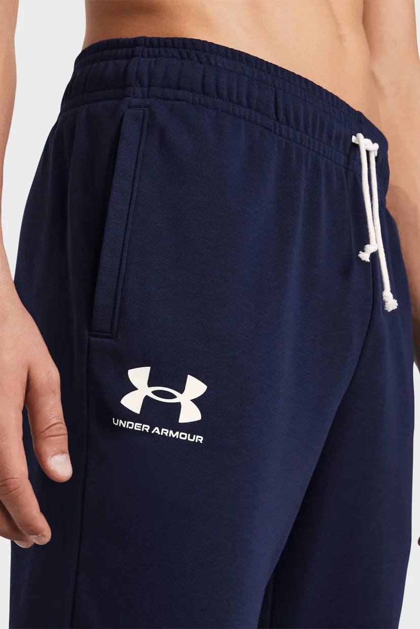 Чоловічі темно-сині спортивні штани UA Rival Terry Jogger 4