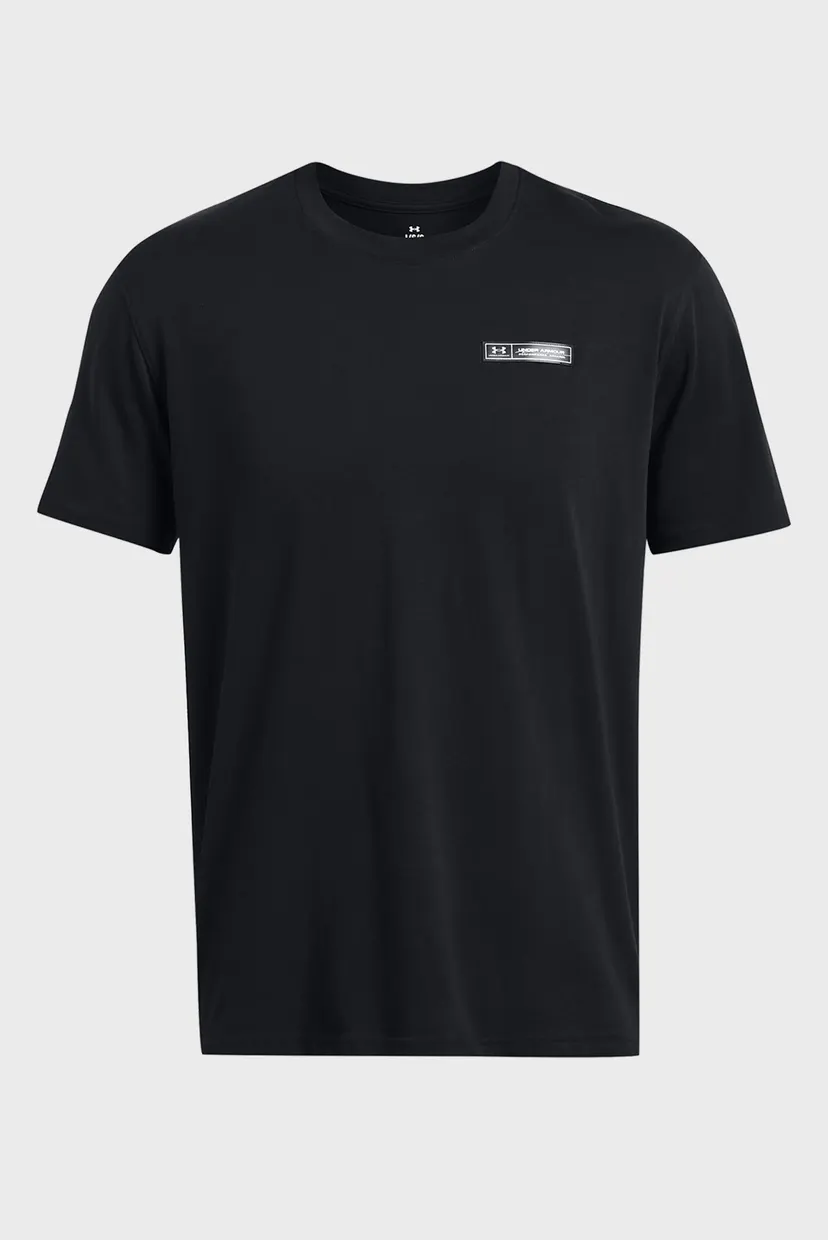Чоловіча чорна футболка UA HW ARMOUR LABEL SS 4