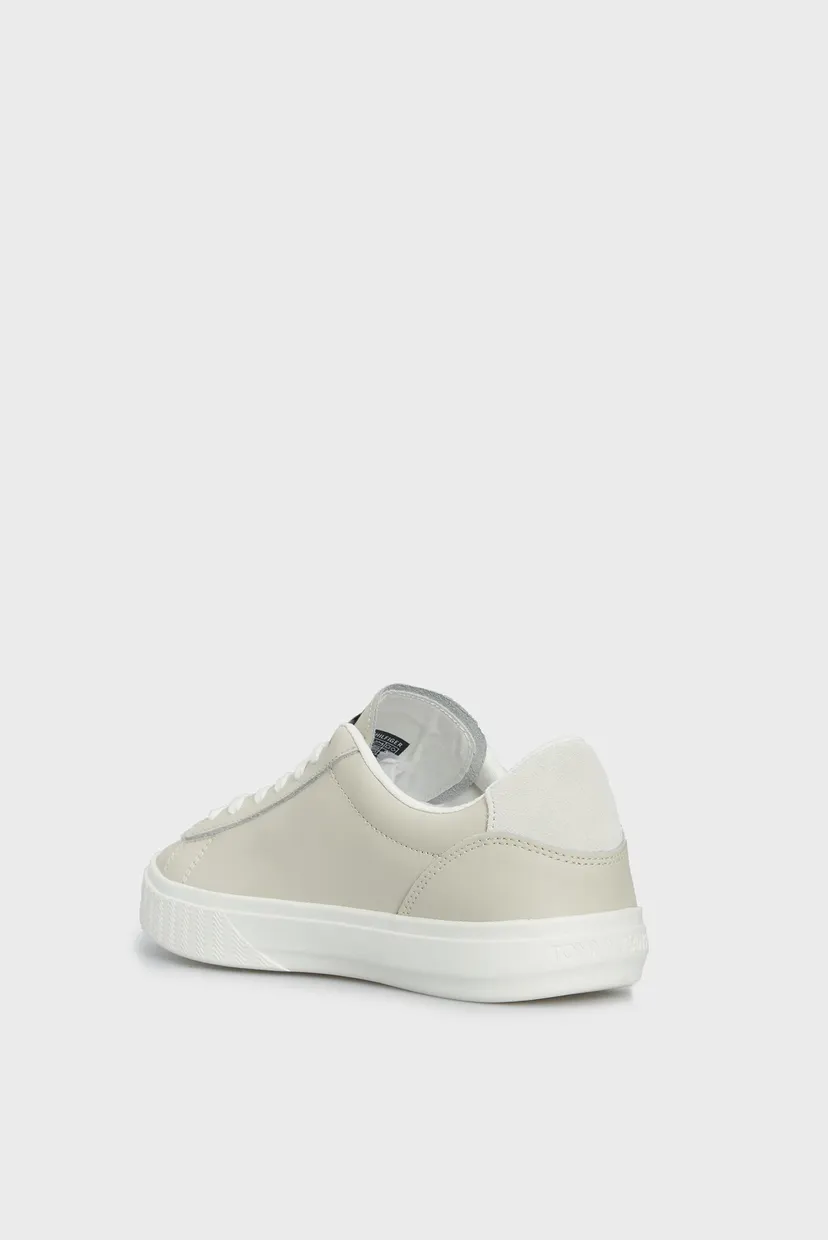 Жіночі бежеві шкіряні снікерcи TJW CUPSOLE SNEAKER ESS 5