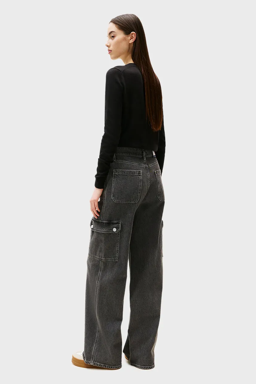 Женские серые джинсы CLAIRE HR CARGO 4