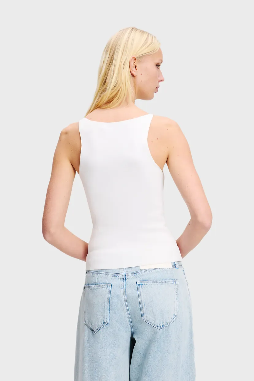 Жіночий білий топ KNIT TANK 3