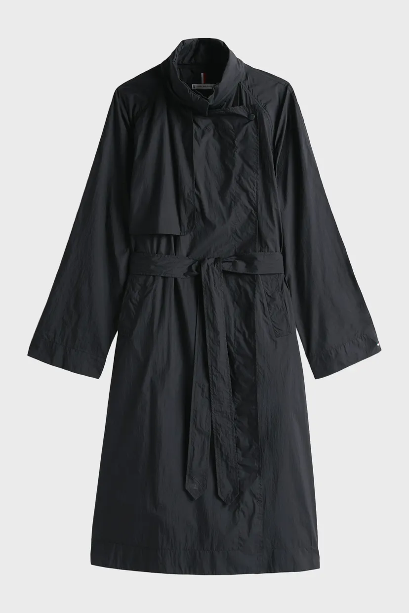 Женский черный плащ UL NYLON LONG PACKABLE 5