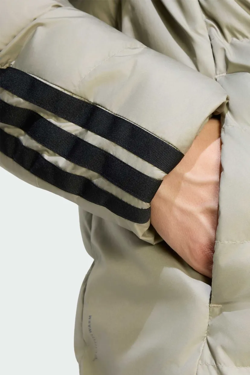 Мужская бежевая куртка Essentials CLIMAWARM 3-Stripes Synthetic Down 5
