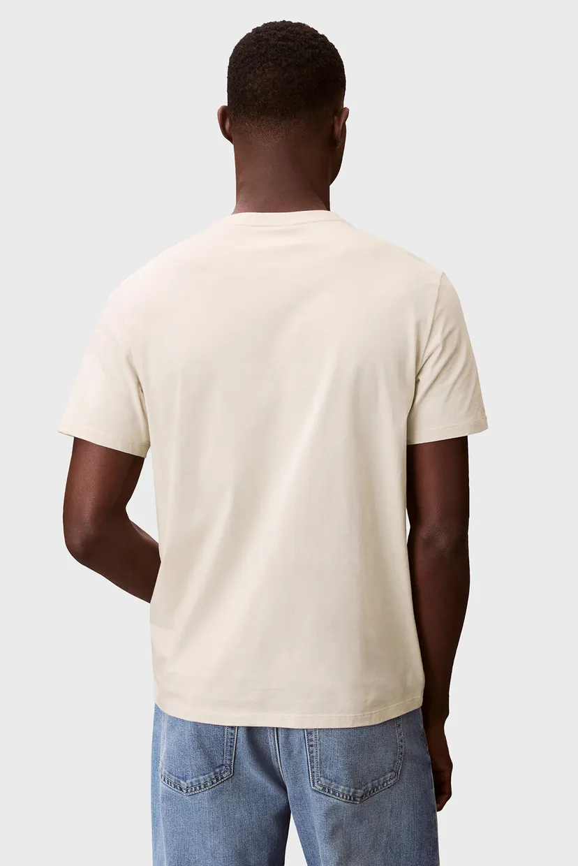 Мужская белая футболка WOVEN LABEL CLASSIC 4