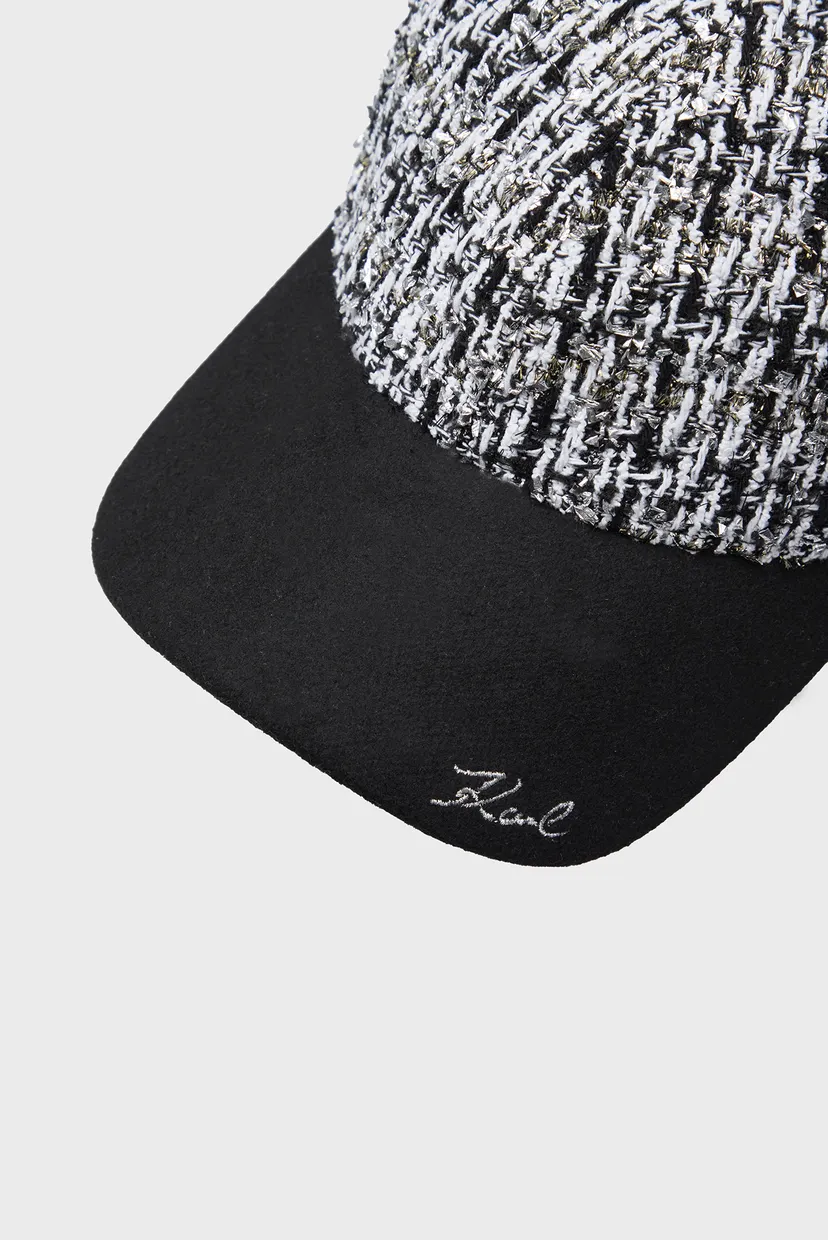 Жіноча чорна кепка K SIGNATURE SP BOUCLE CAP 3