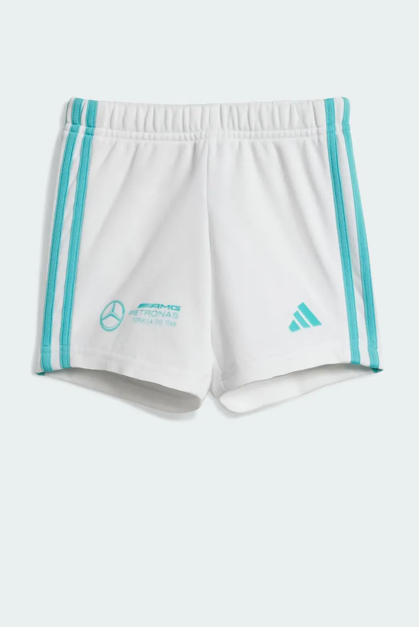 Дитячий білий комплект одягу (футболка, шорти) Mercedes - AMG Petronas Formula One Team DNA Kids 4